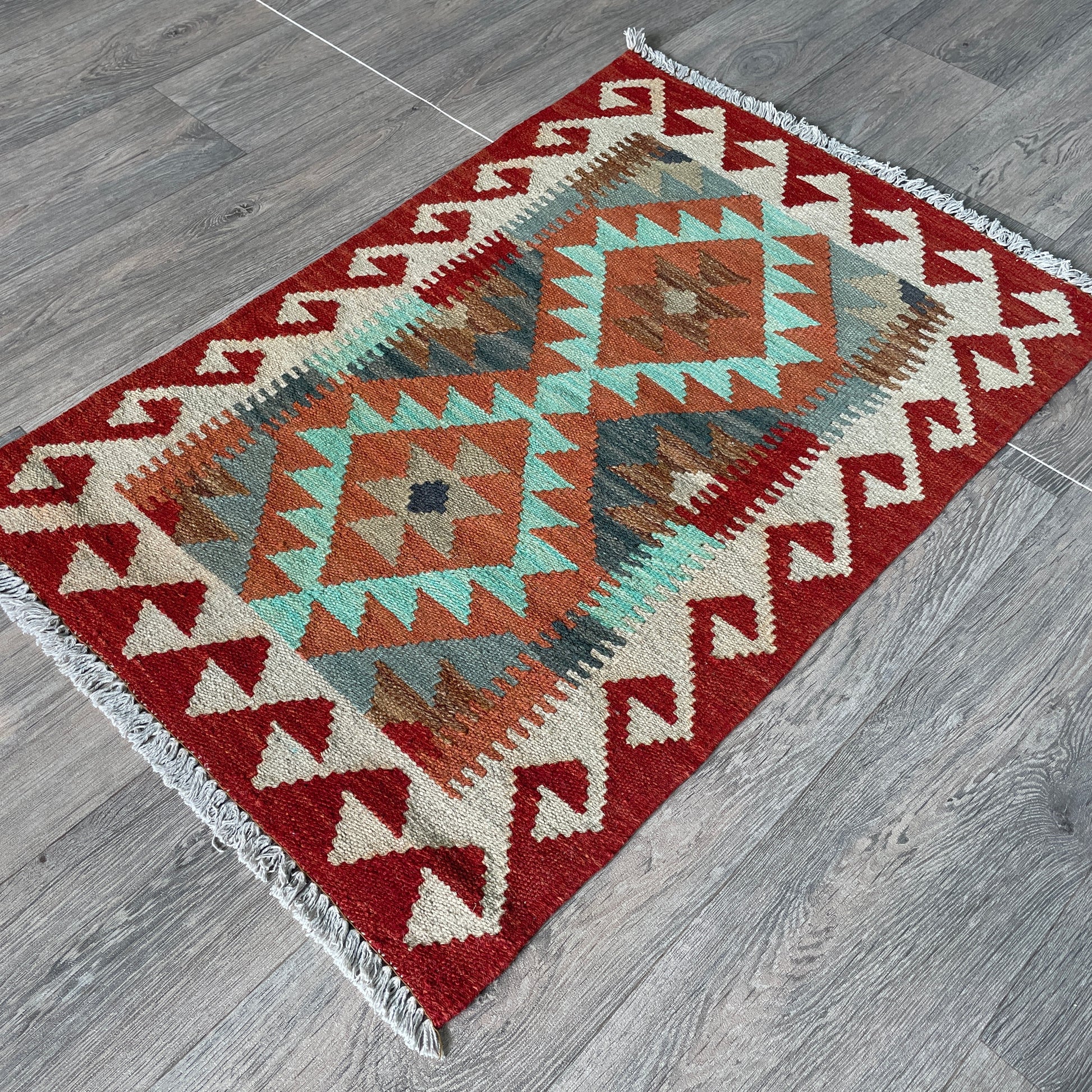 92 x 60 cm | Afghan Kilim Door Mat