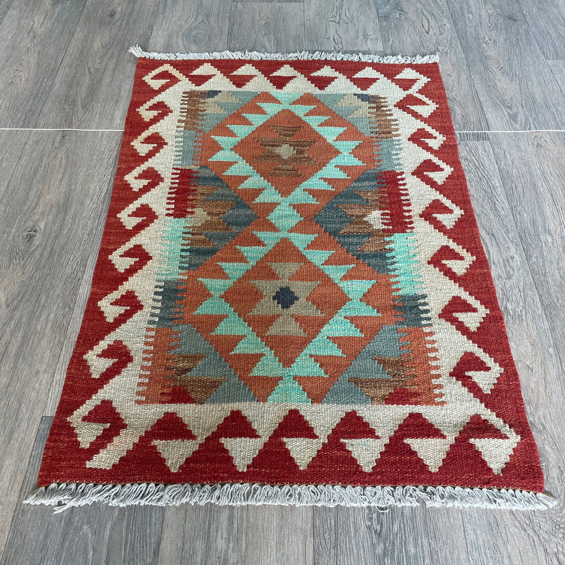 92 x 60 cm | Afghan Kilim Door Mat