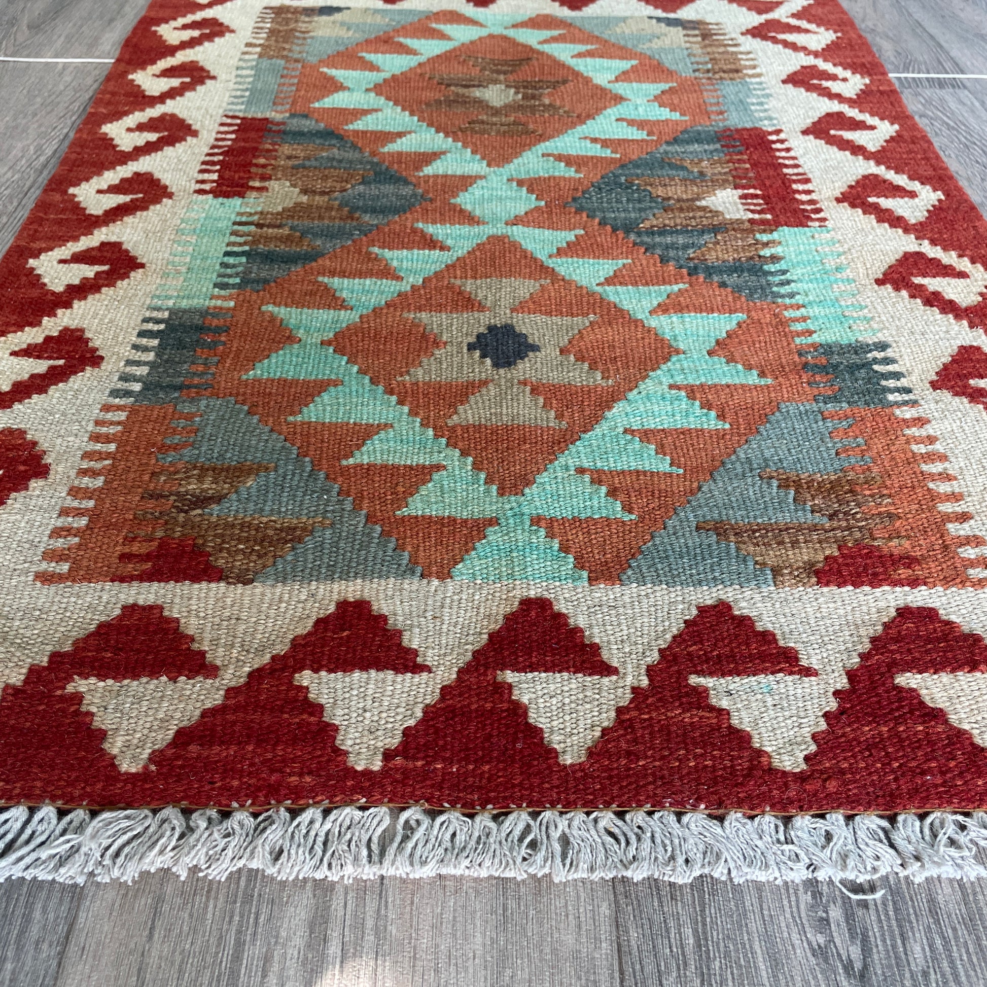 92 x 60 cm | Afghan Kilim Door Mat