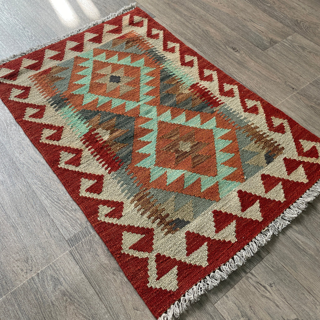 92 x 60 cm | Afghan Kilim Door Mat