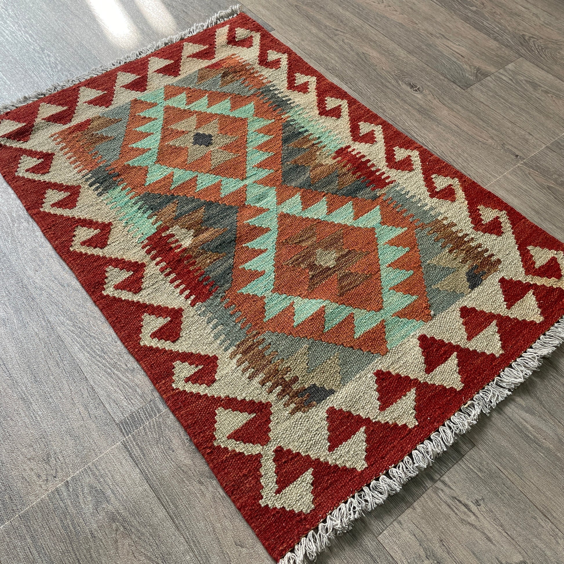 92 x 60 cm | Afghan Kilim Door Mat