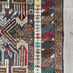 Old Afghan Herati Baluch Rug c. 1980
