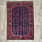 169 x 113 cm | Persian Hamadan Rug (Old 1970) - Khorasan Rugs