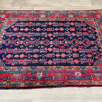 169 x 113 cm | Persian Hamadan Rug (Old 1970) - Khorasan Rugs