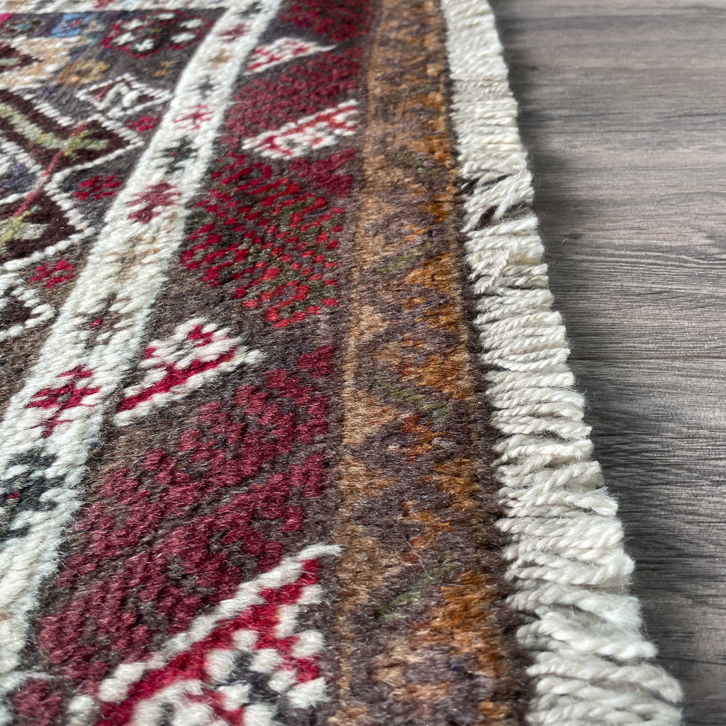 Old Afghan Herati Baluch Rug c. 1980