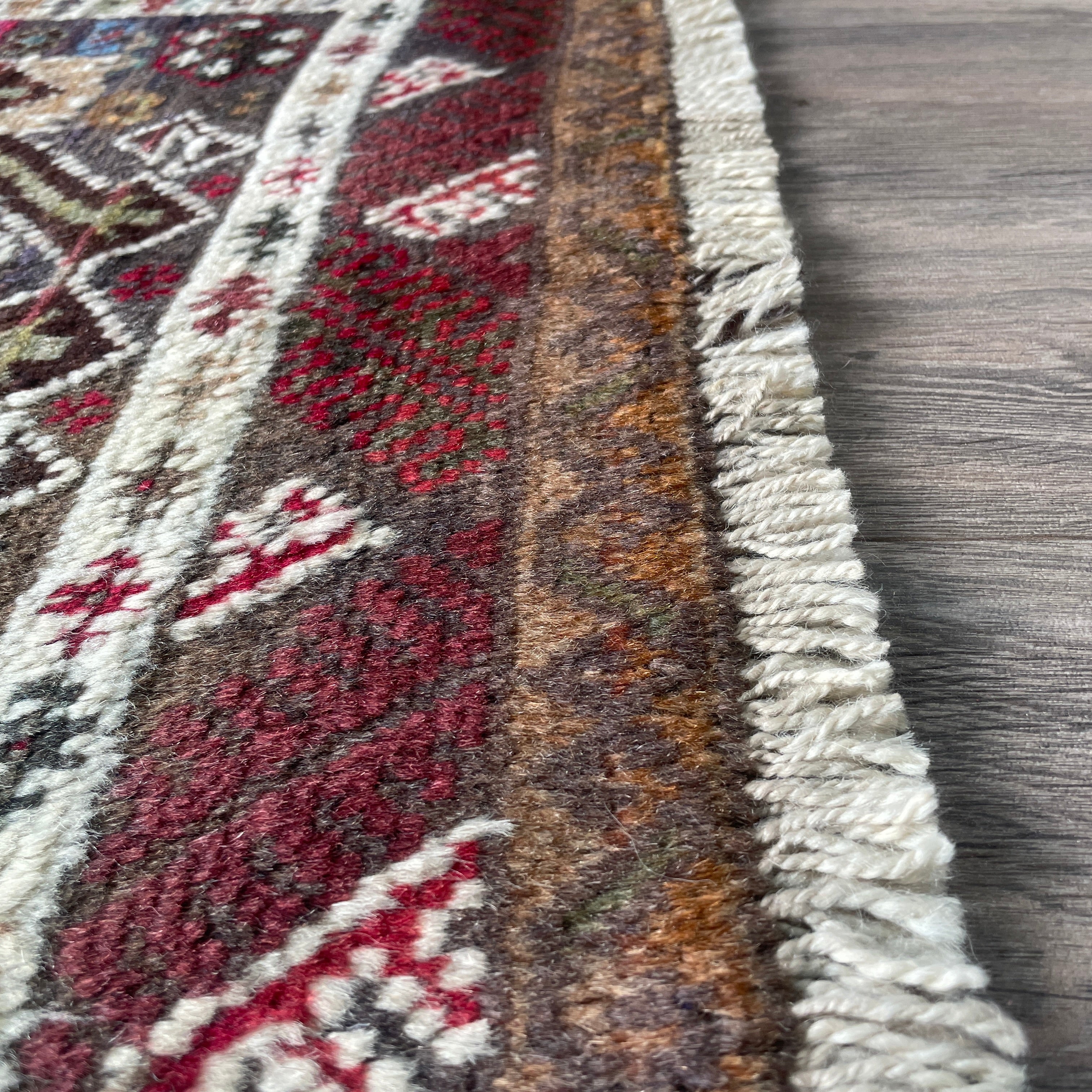 Old Afghan Herati Baluch Rug c. 1980