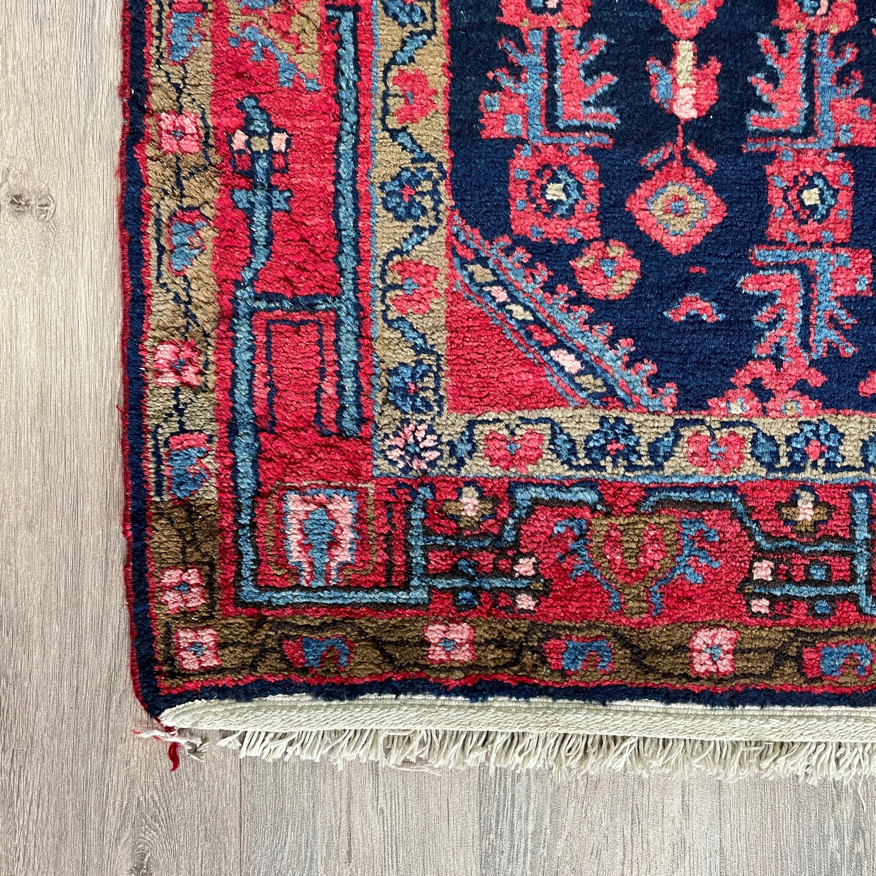 169 x 113 cm | Persian Hamadan Rug (Old 1970) - Khorasan Rugs
