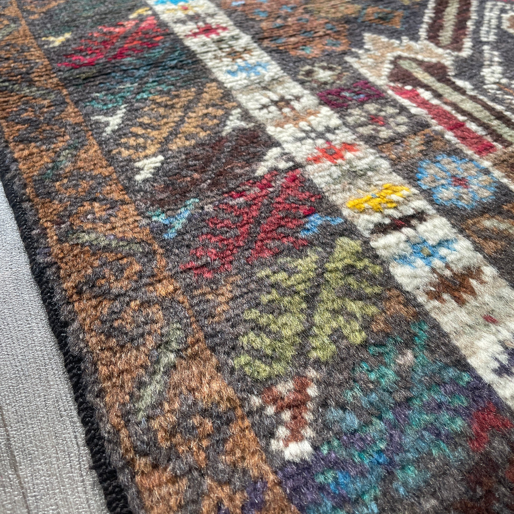 Old Afghan Herati Baluch Rug c. 1980
