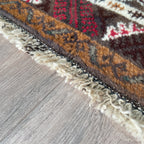 Old Afghan Herati Baluch Rug c. 1980