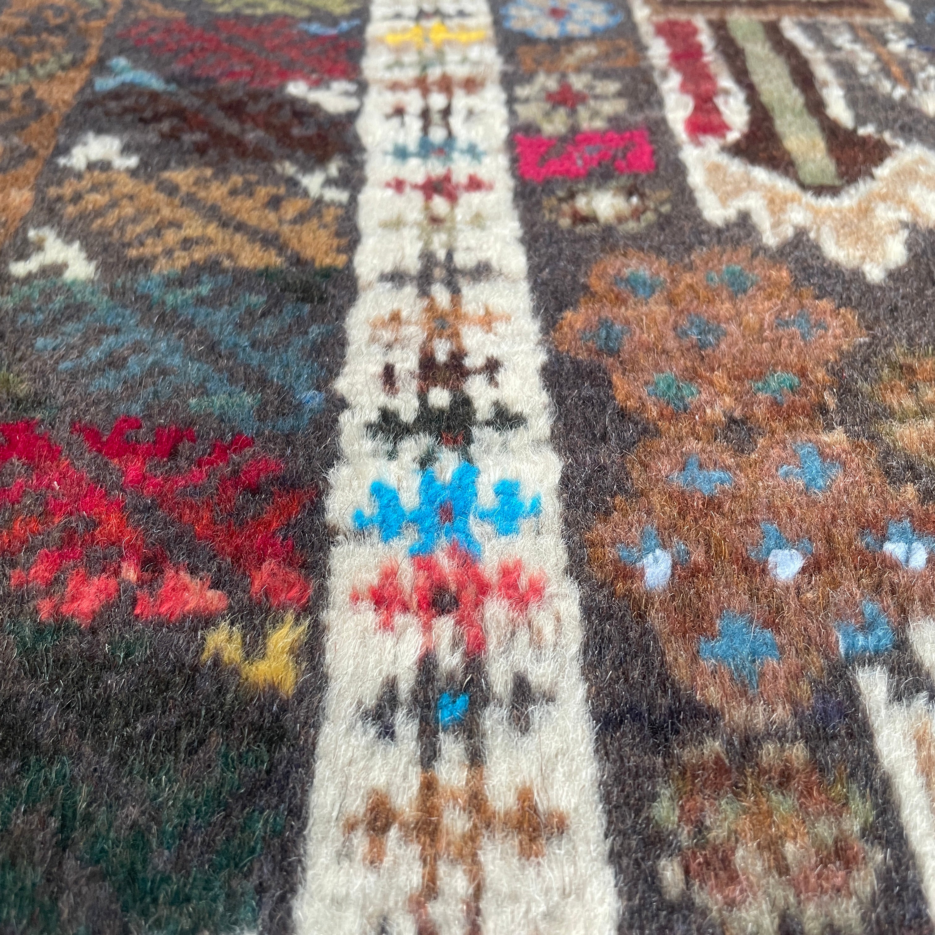 Old Afghan Herati Baluch Rug c. 1980