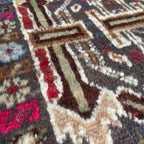 Old Afghan Herati Baluch Rug c. 1980