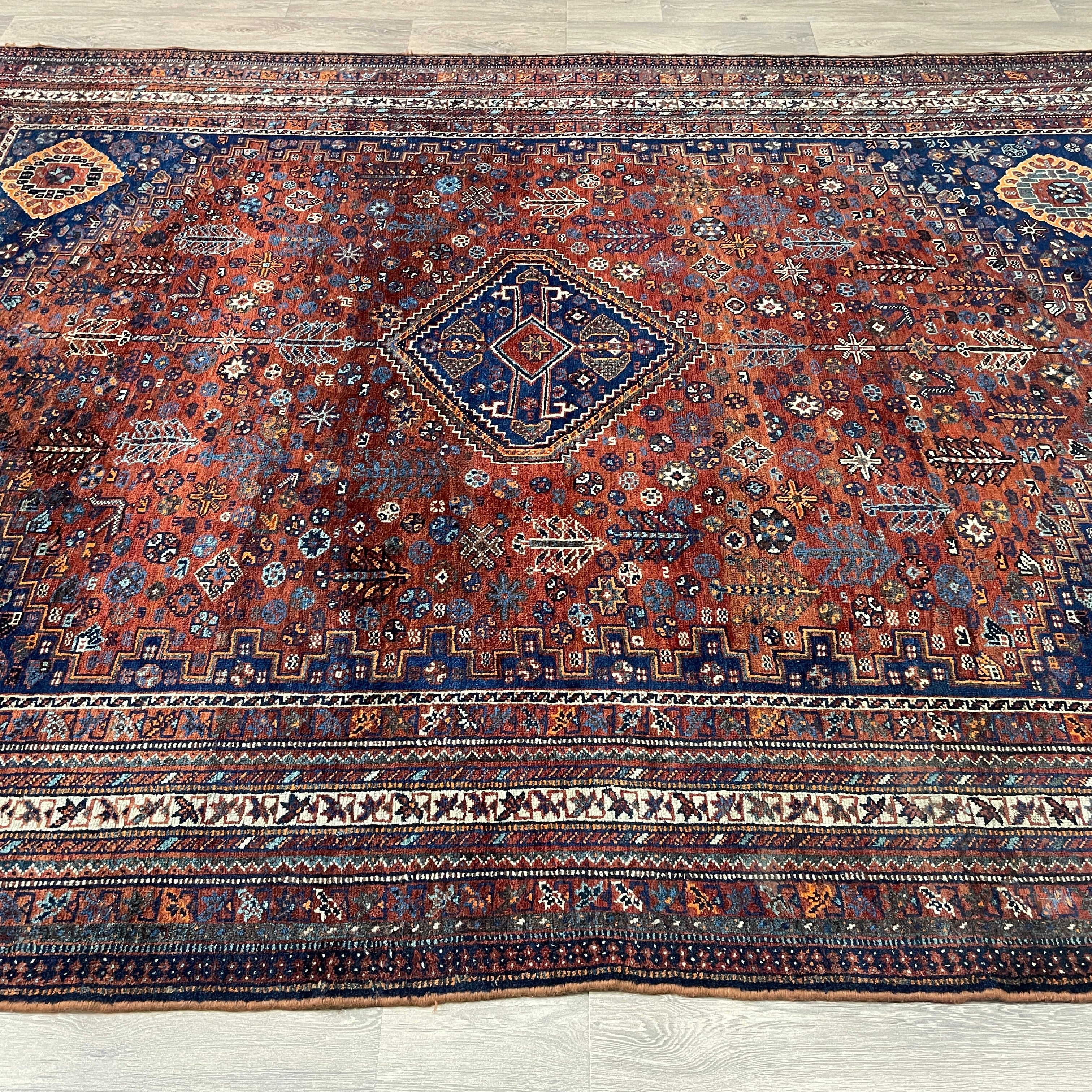 Old Persian Qashqai Rug c. 1970