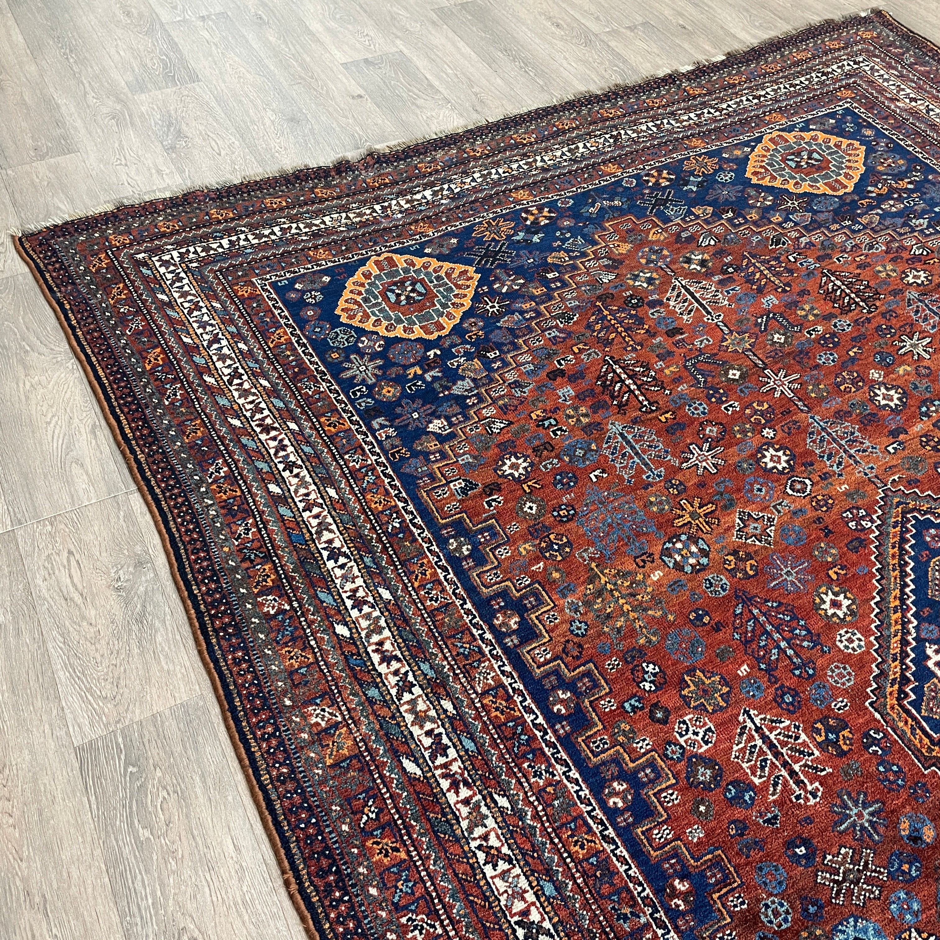 Old Persian Qashqai Rug c. 1970
