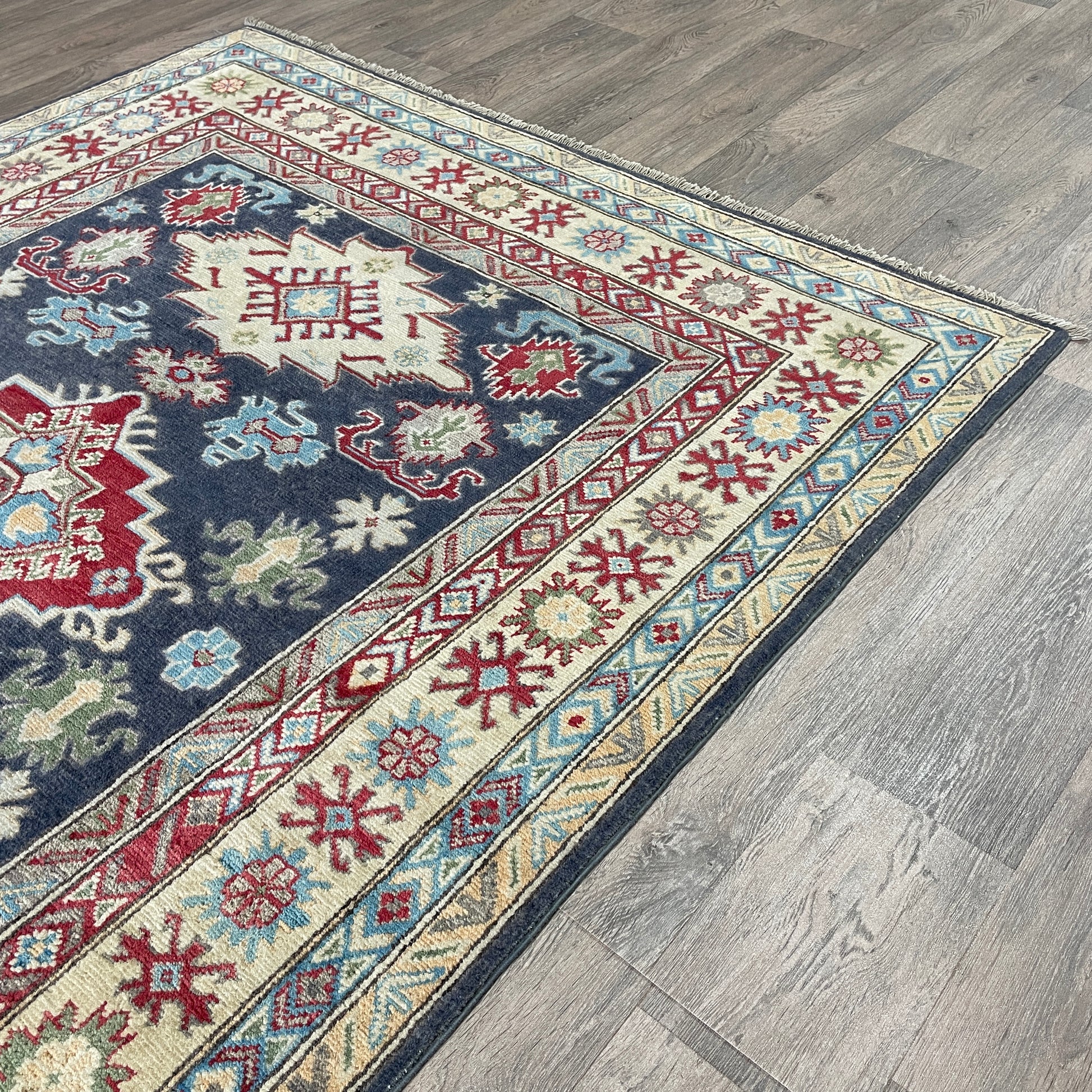 202 x 149 cm | Afghan Kazak Yakash Rug