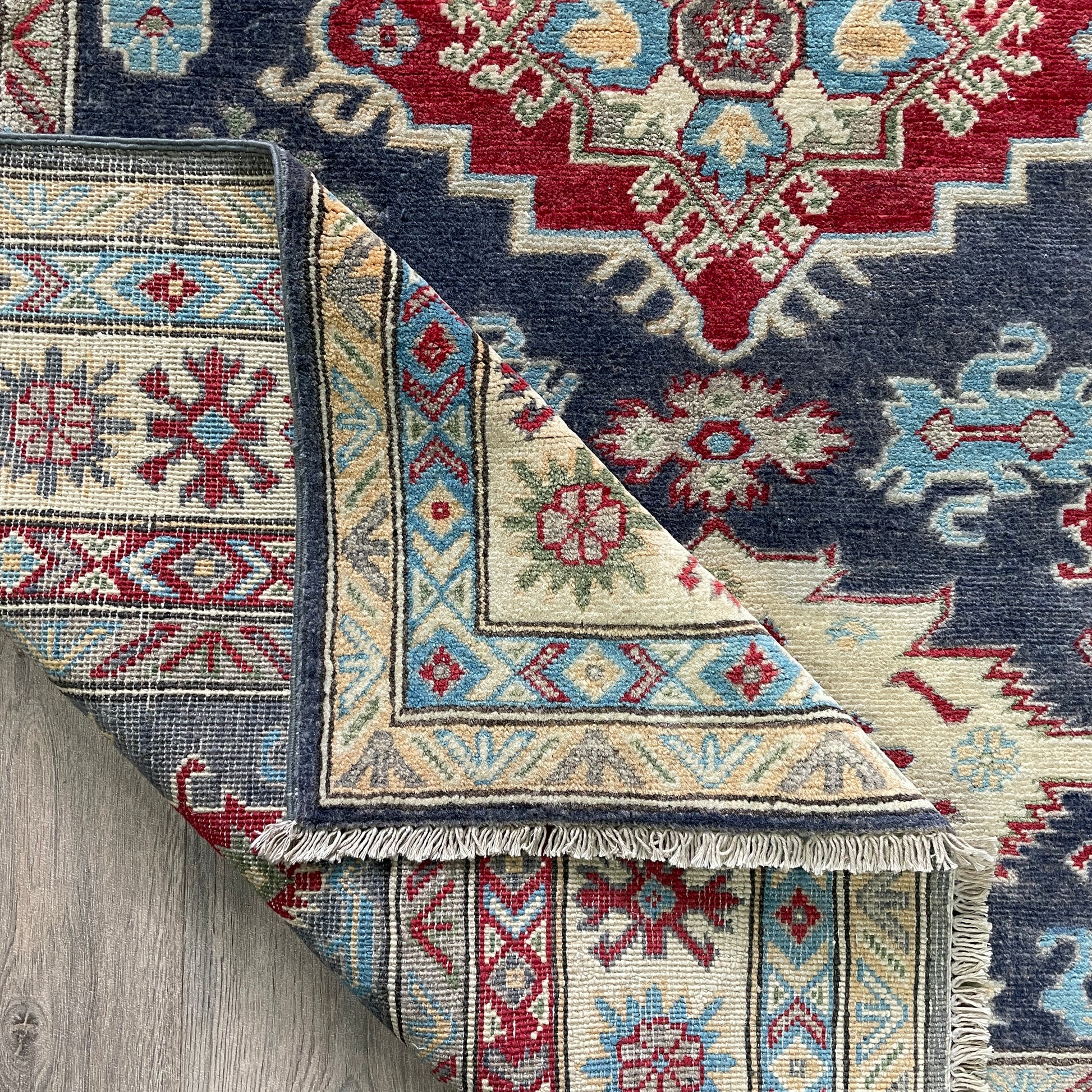 202 x 149 cm | Afghan Kazak Yakash Rug