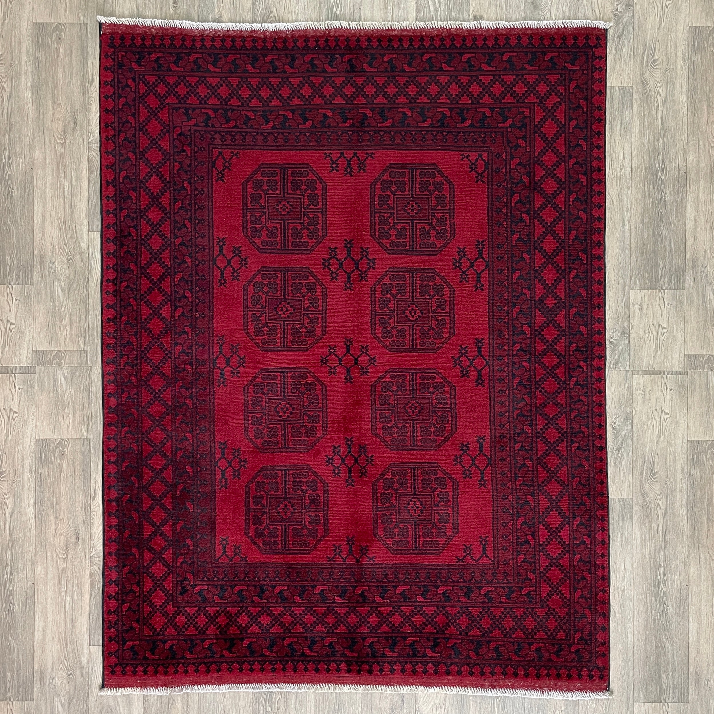 205 x 155 cm | Afghan Aqcha Rug - Khorasan Rugs