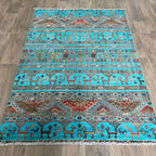 179 x 122 cm | Afghan Fine Gabbeh Rug - Khorasan Rugs