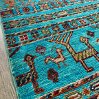 179 x 122 cm | Afghan Fine Gabbeh Rug - Khorasan Rugs