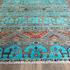 179 x 122 cm | Afghan Fine Gabbeh Rug - Khorasan Rugs