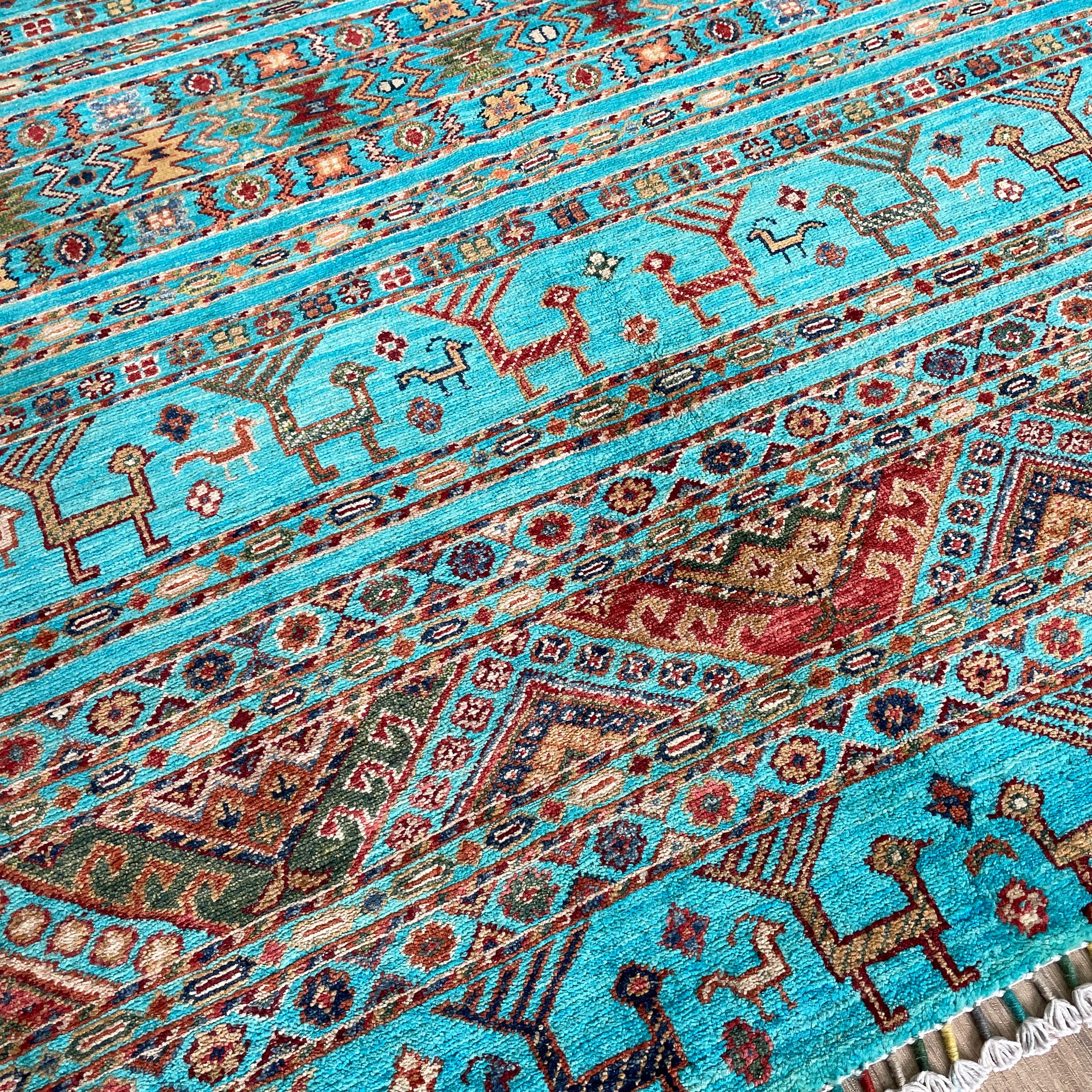 179 x 122 cm | Afghan Fine Gabbeh Rug - Khorasan Rugs