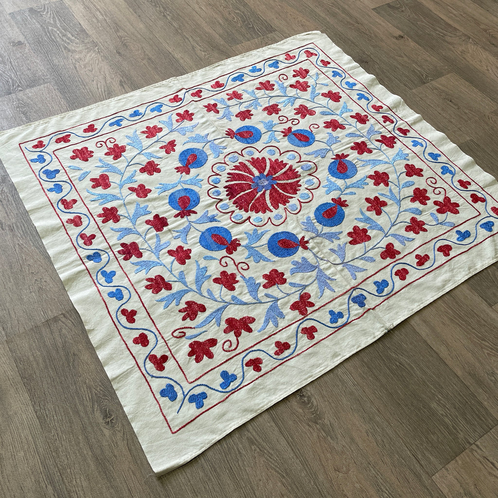 Uzbek Suzani Table Throw