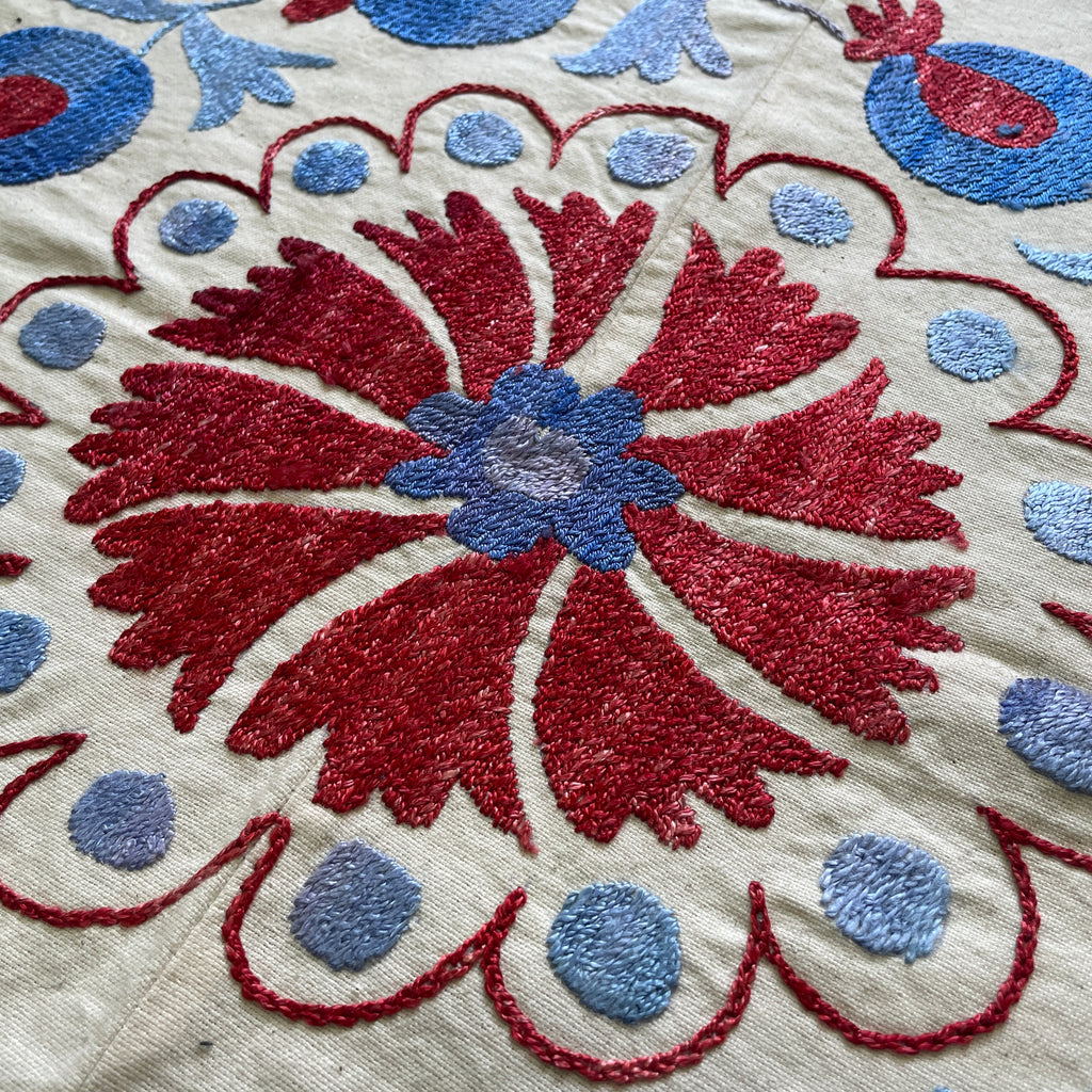 Uzbek Suzani Table Throw