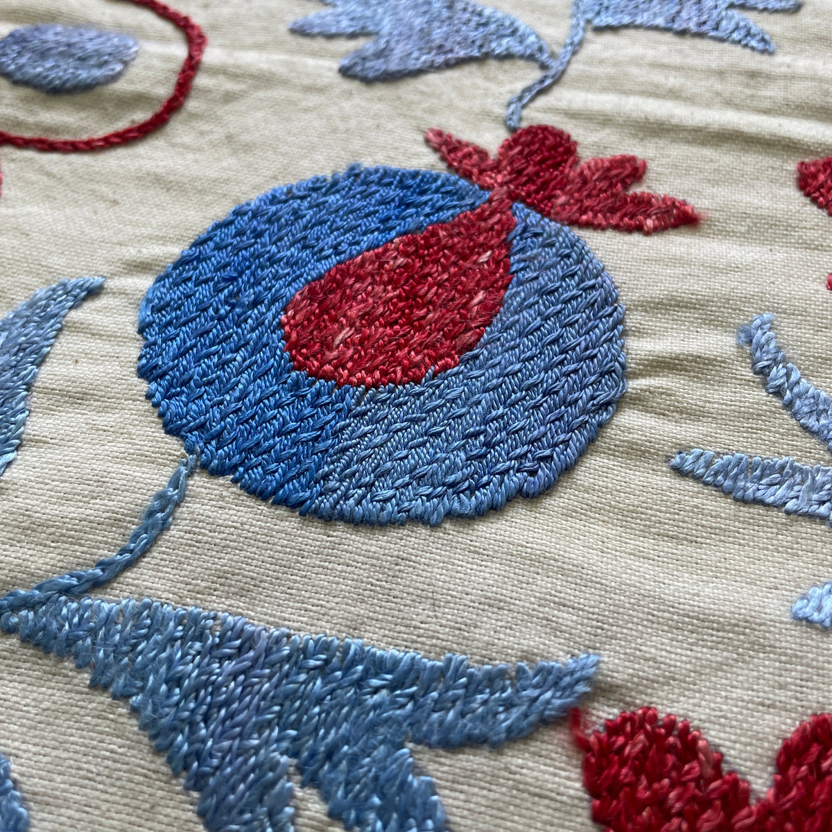 Uzbek Suzani Table Throw