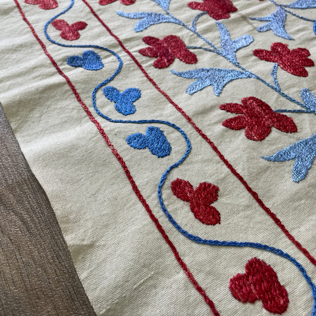 Uzbek Suzani Table Throw