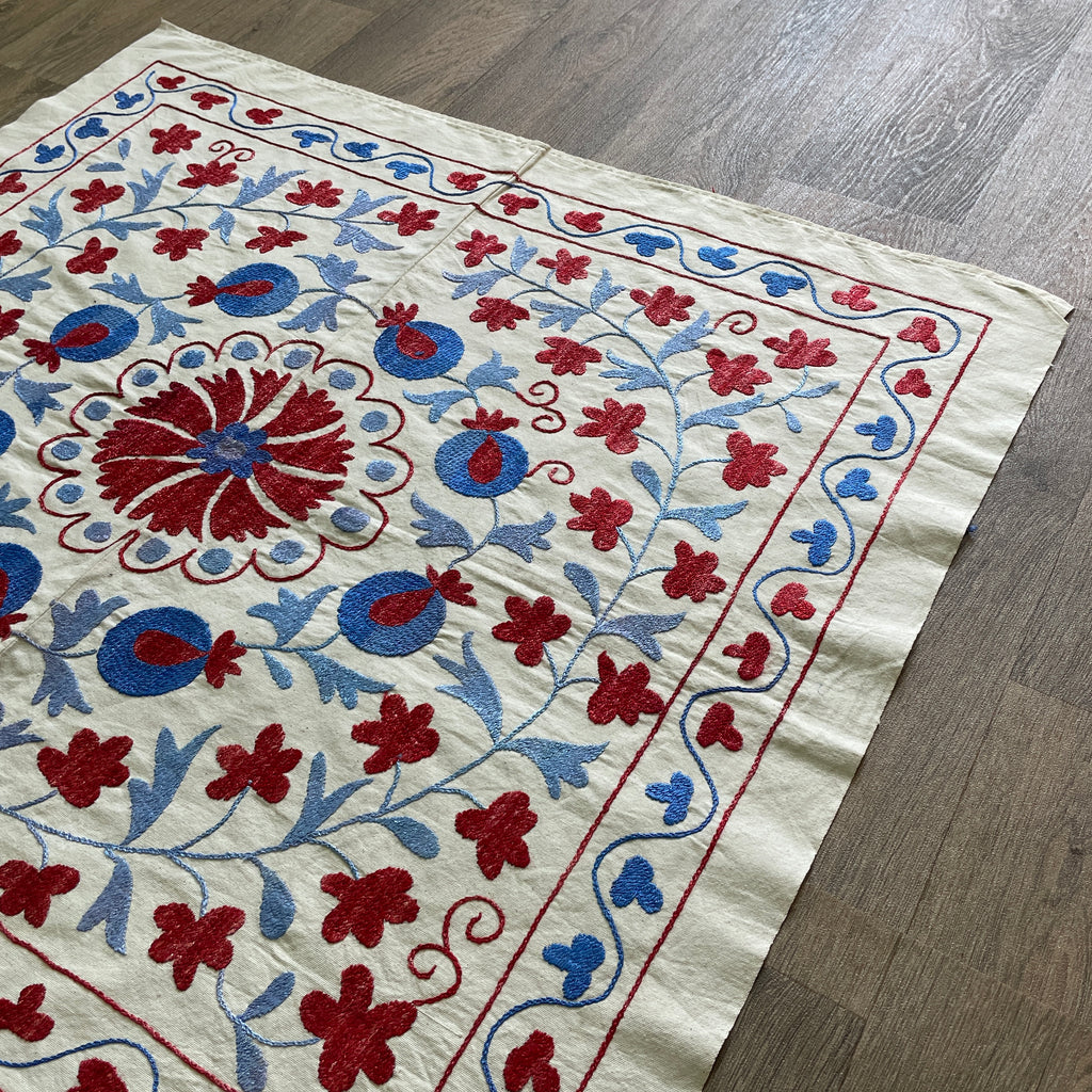 Uzbek Suzani Table Throw
