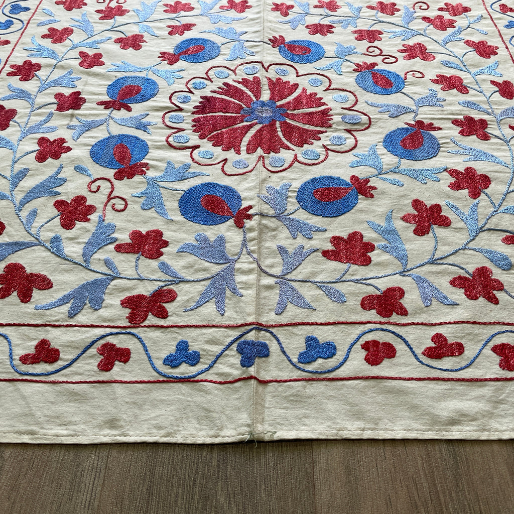 Uzbek Suzani Table Throw