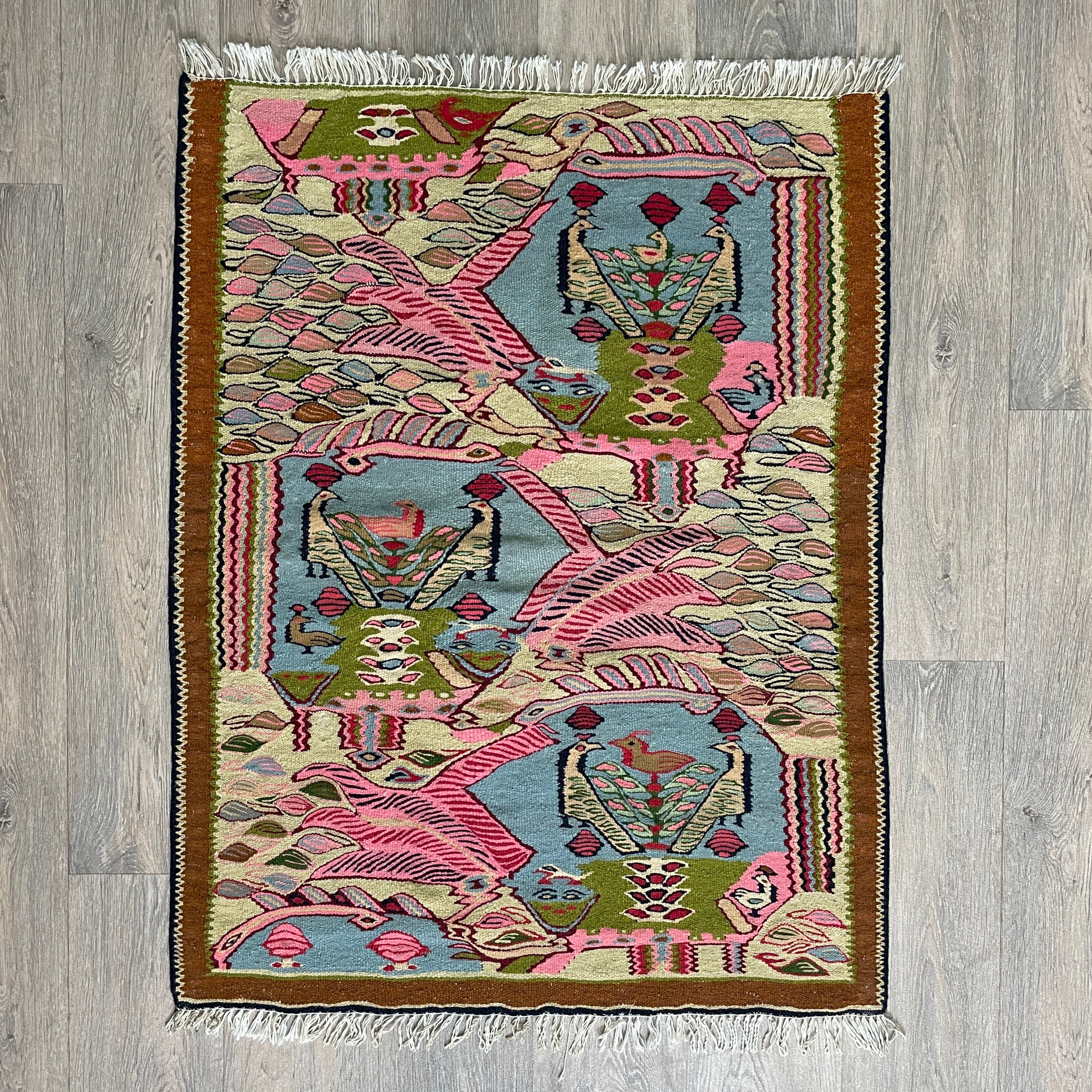 Persian Senneh Kilim Rug