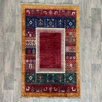 164 x 102 cm | Afghan Fine Gabbeh Rug - Khorasan Rugs