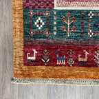 164 x 102 cm | Afghan Fine Gabbeh Rug - Khorasan Rugs