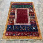 164 x 102 cm | Afghan Fine Gabbeh Rug - Khorasan Rugs