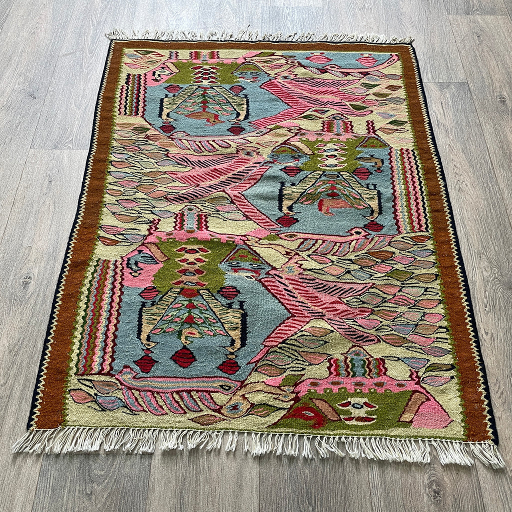 Persian Senneh Kilim Rug