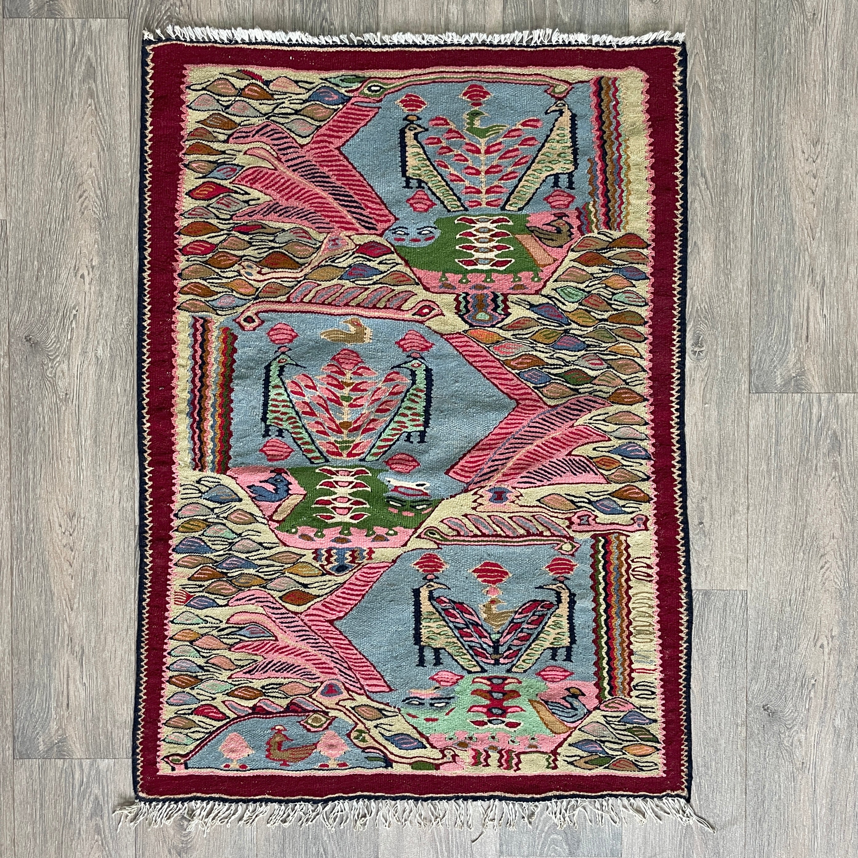 Persian Senneh Kilim Rug