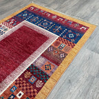 164 x 102 cm | Afghan Fine Gabbeh Rug - Khorasan Rugs