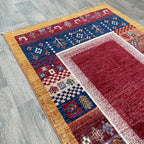 164 x 102 cm | Afghan Fine Gabbeh Rug - Khorasan Rugs