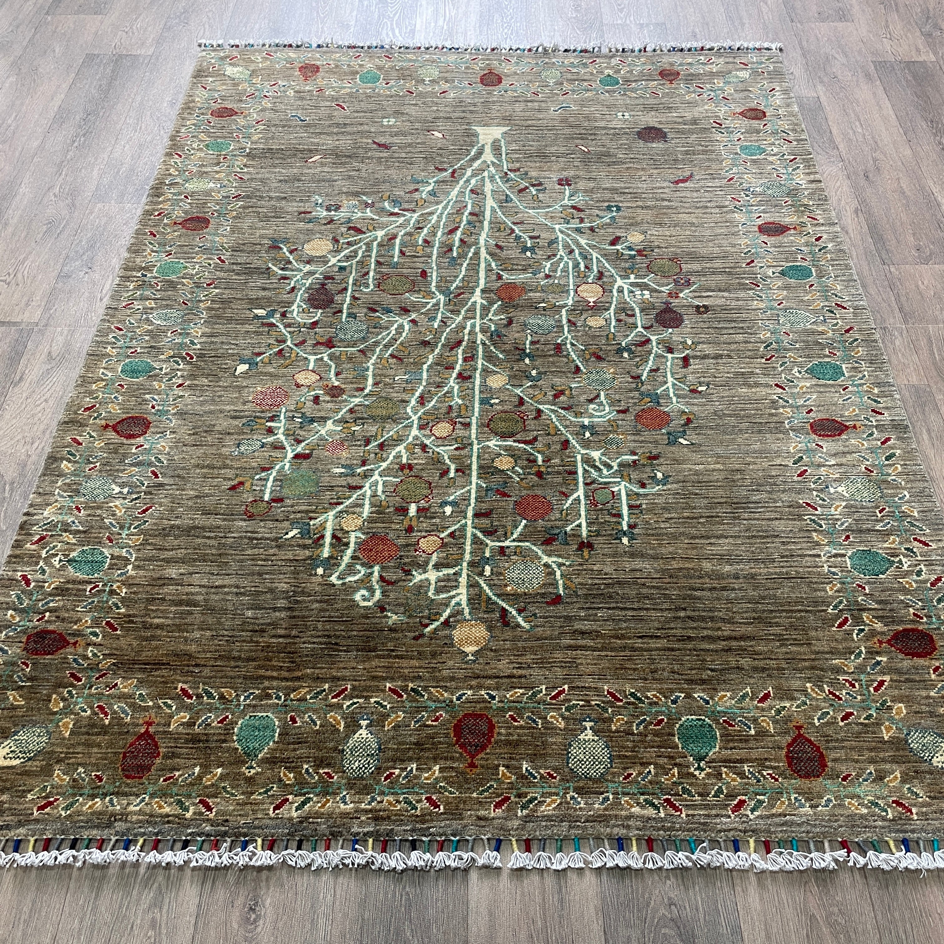 207 x 149 cm | Afghan Fine Gabbeh Rug - Khorasan Rugs