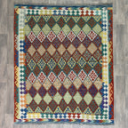 237 x 196 cm | Afghan Kilim Rug - Khorasan Rugs