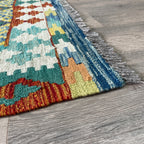 237 x 196 cm | Afghan Kilim Rug - Khorasan Rugs