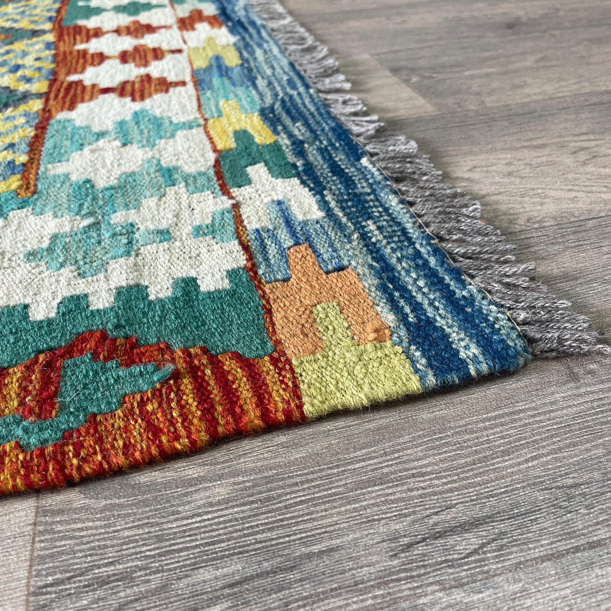 237 x 196 cm | Afghan Kilim Rug