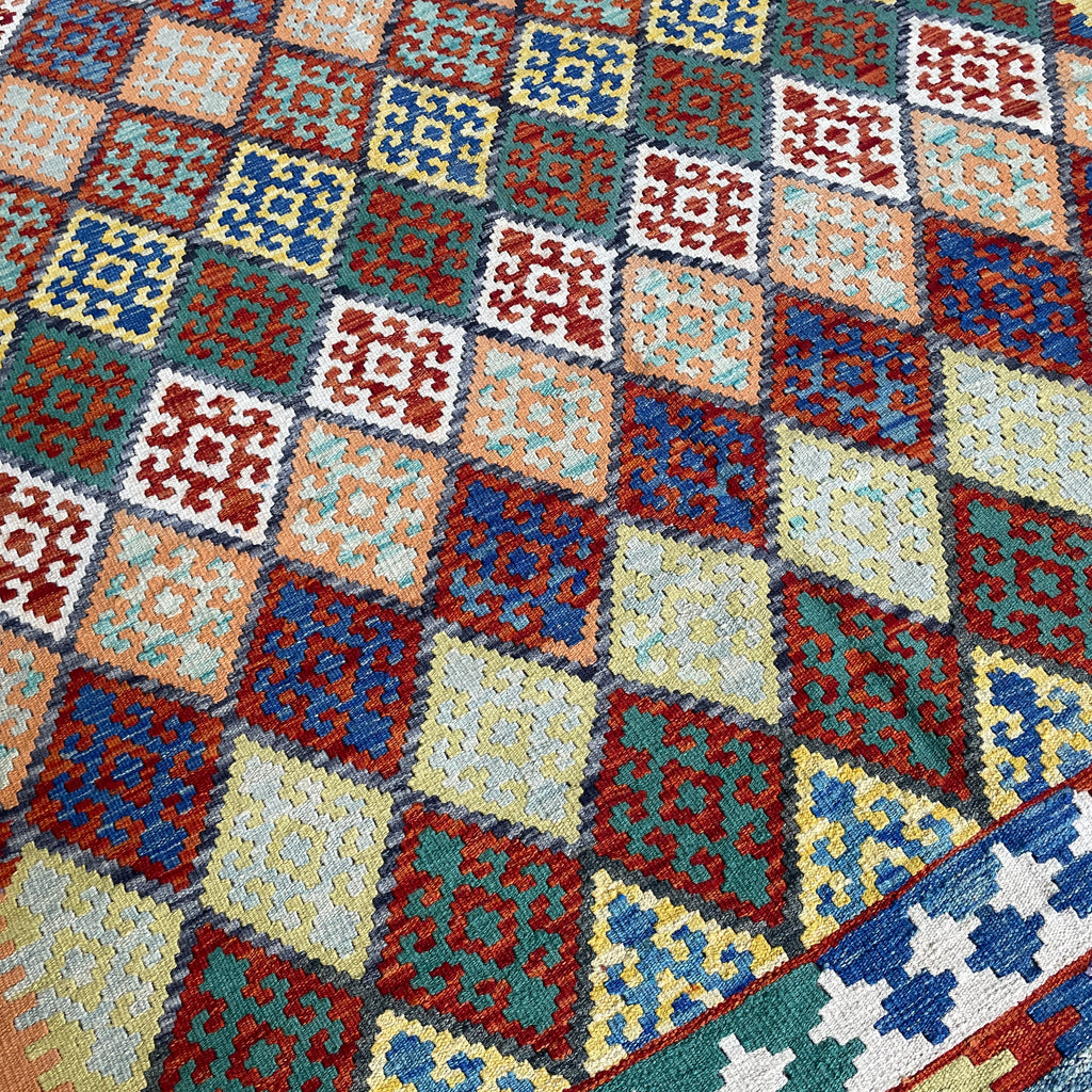 237 x 196 cm | Afghan Kilim Rug