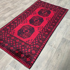 193 x 98 cm | Afghan Aqcha Runner - Khorasan Rugs