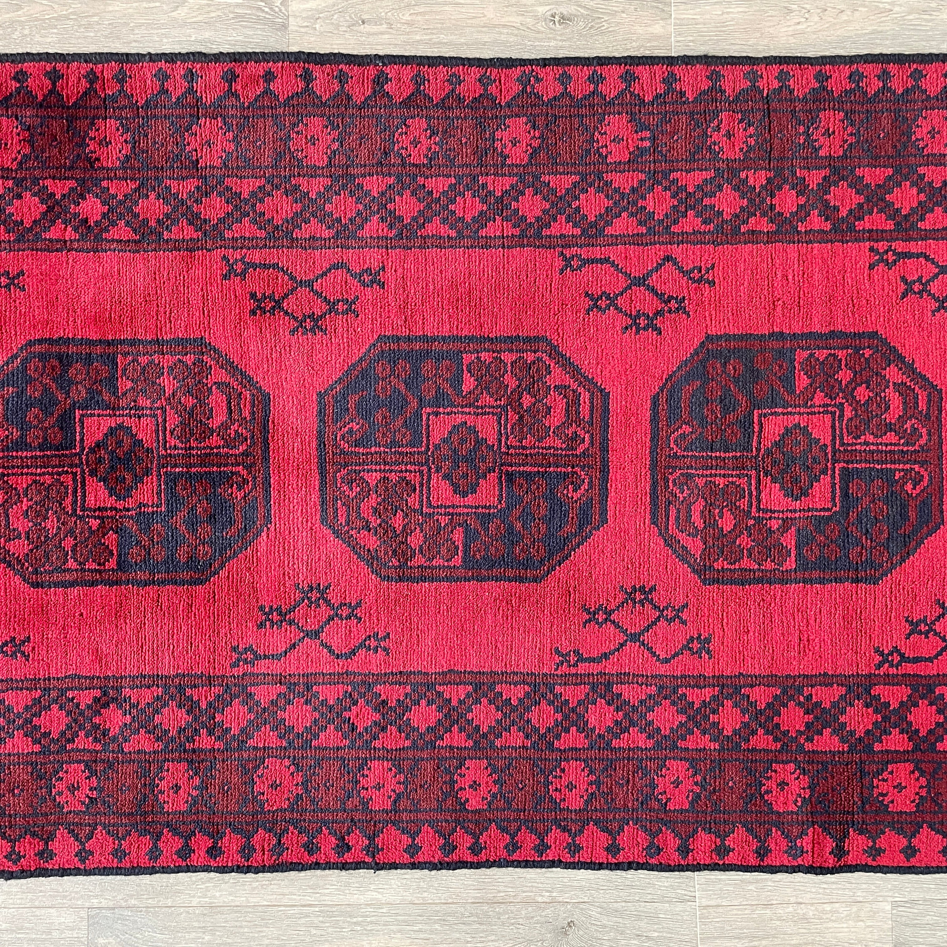 193 x 98 cm | Afghan Aqcha Runner - Khorasan Rugs