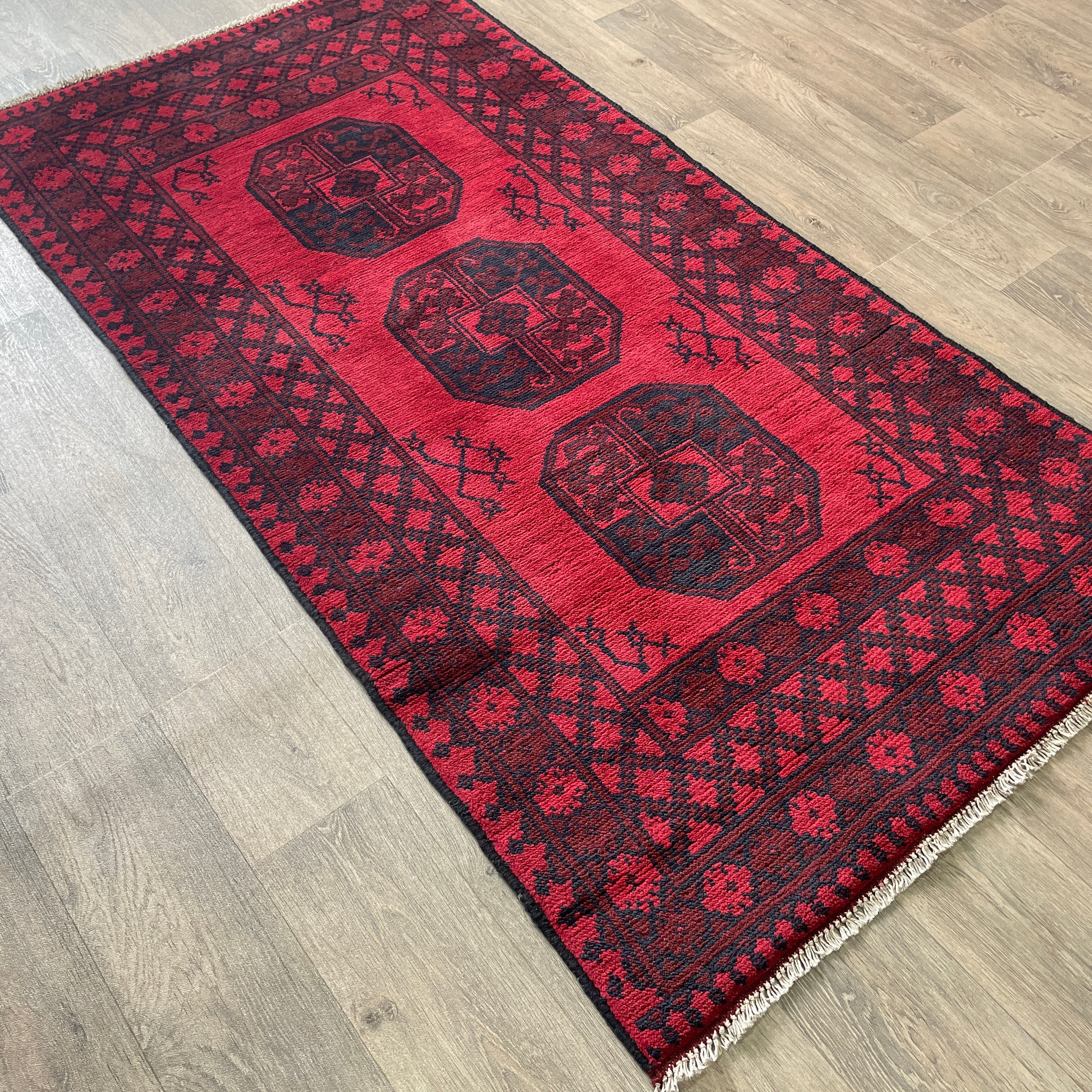 193 x 98 cm | Afghan Aqcha Runner - Khorasan Rugs