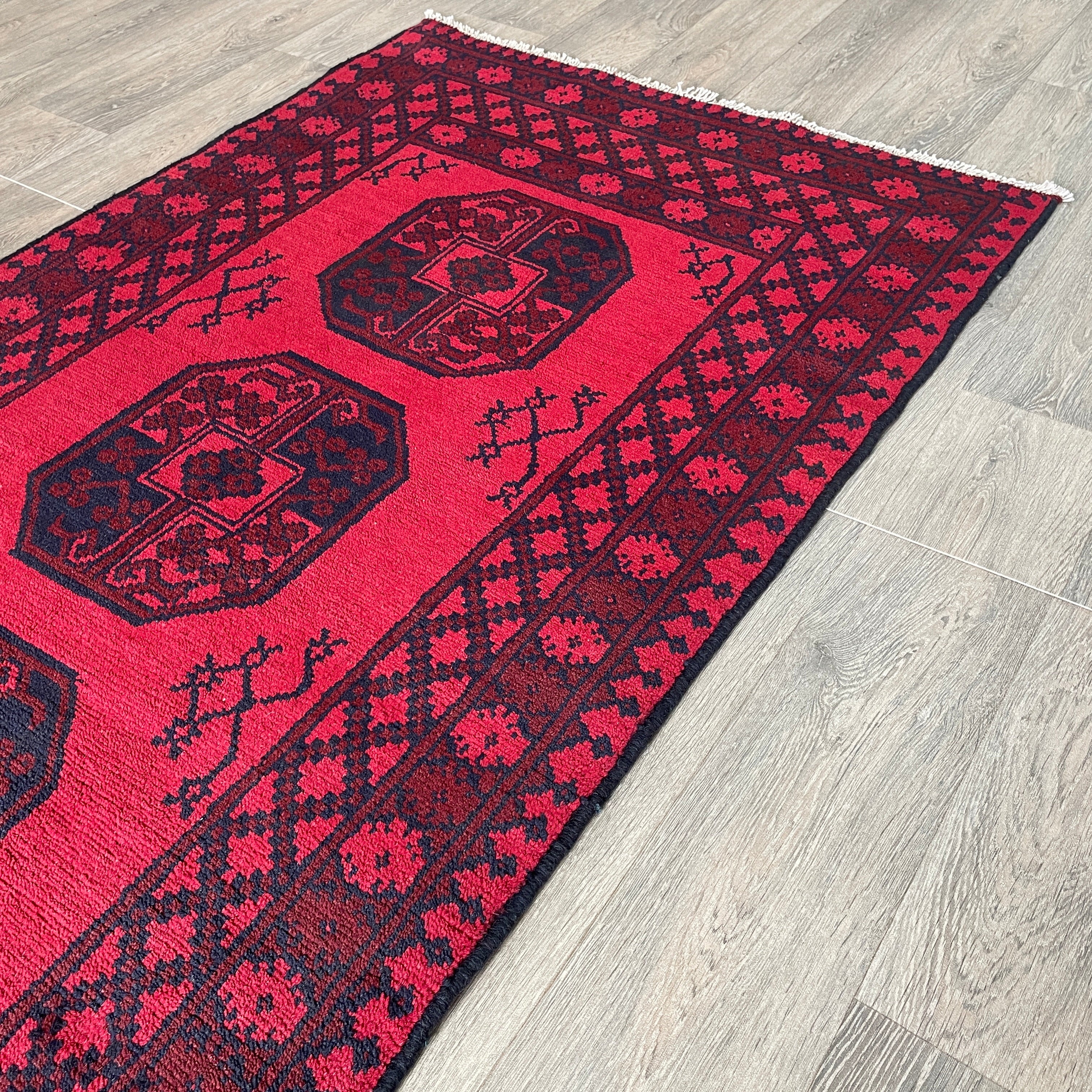193 x 98 cm | Afghan Aqcha Runner - Khorasan Rugs