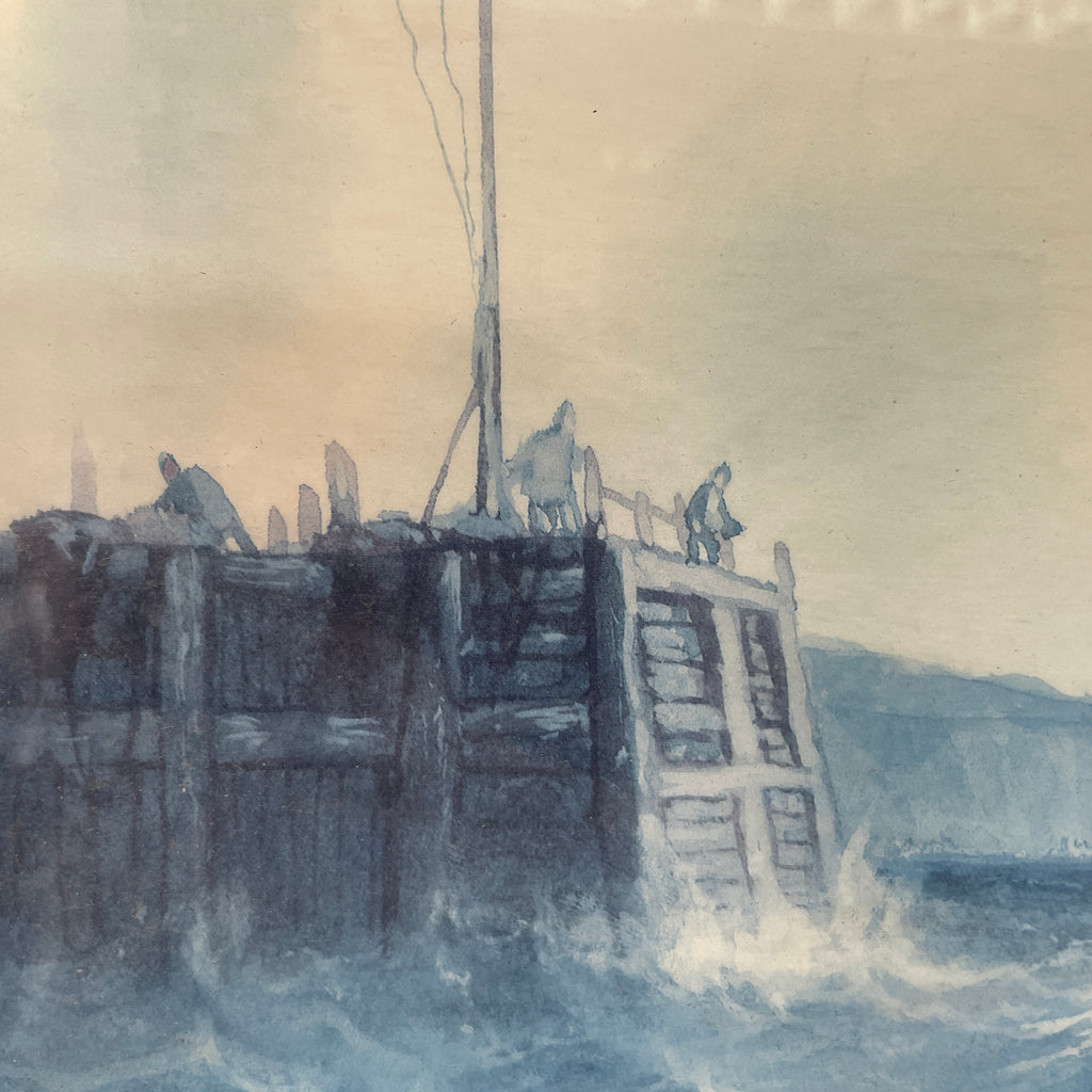 Sailing Vessels in Choppy Seas (Robert Moore, 1905–1963)