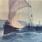 Sailing Vessels in Choppy Seas (Robert Moore, 1905–1963)
