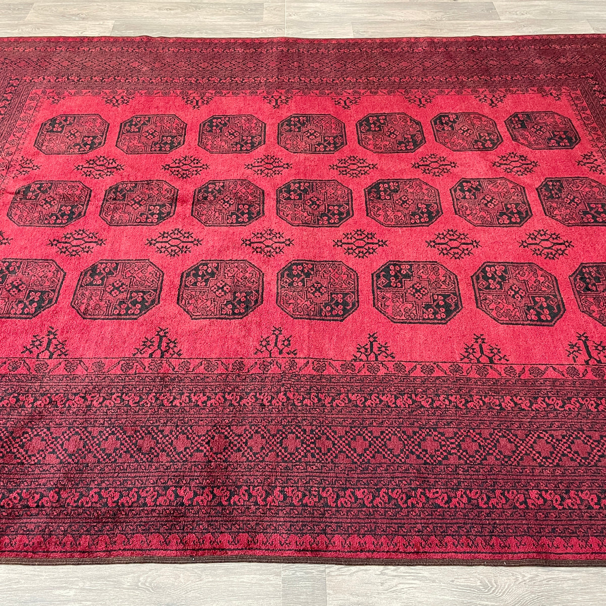 Vintage Afghan Aqcha Rug c. 1970
